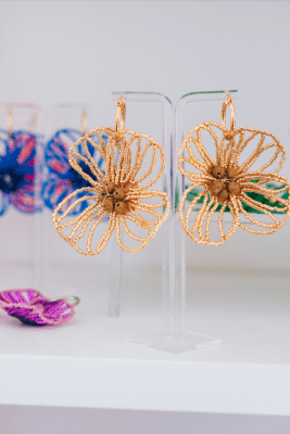 Aros flor mostacilla grande1
