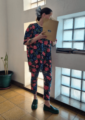 Maxi polera Peonía1
