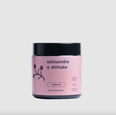 Radiante, Schisandra + Shiitake  50 gr Polvo Longevidad