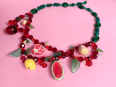 Collar Racimo Rojoc