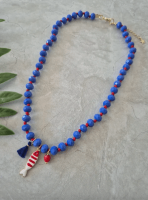 Collar Agua Salada Azul