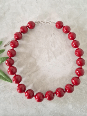 Collar Chicle Burdeo1