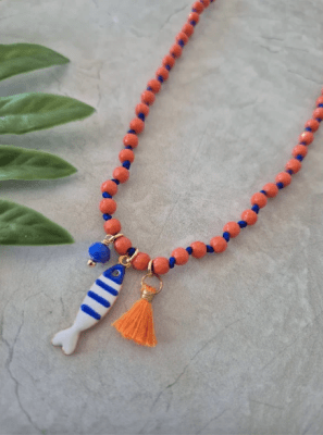Collar Agua Salada Naranjo1