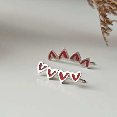 Trepadores corazon rojos