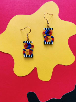 Aros ondas azul amarillo rojo
