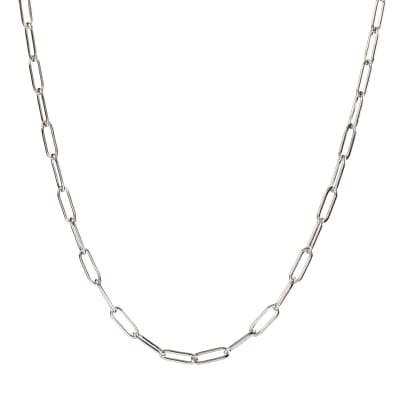 COLLAR ESLABON 45CMS PLATA