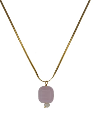 COLGANTE VIDRIO ROSADO