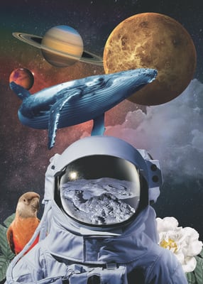 Lamina collage espacial