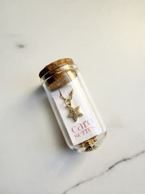 Collar Frasco Enchapado Oro Estrella1