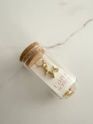Collar Frasco Enchapado Oro Perrito