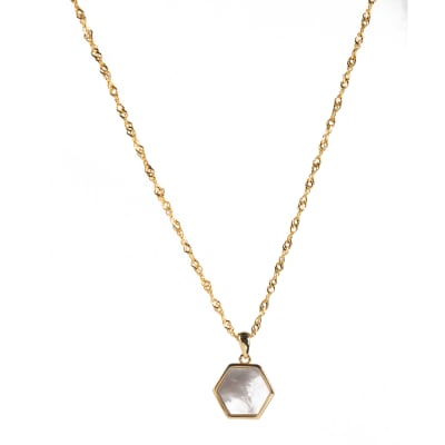 COLLAR GOLD VERMEIL NACAR