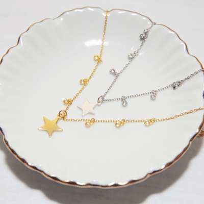 COLLAR MULTI ESTRELLA GOLD