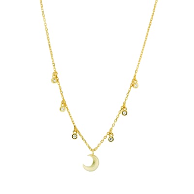 COLLAR MULTIBRILLOS LUNA GOLD