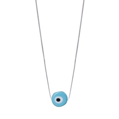 COLLAR PLATA OJO1