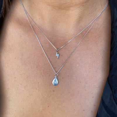 COLLAR PLATA RAYO2
