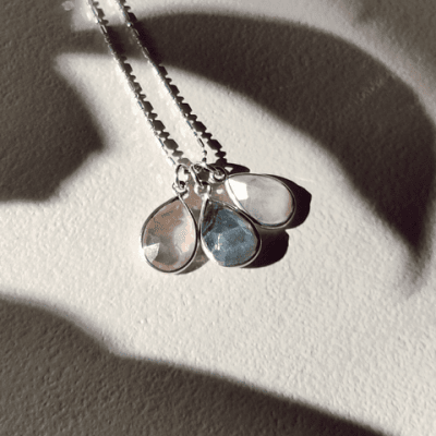 Collar Abundancia Cuarzo rosado-BEYOND THE ORIGIN