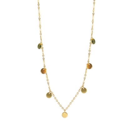 COLLAR MULTI MEDALLAS GOLD VERMEIL