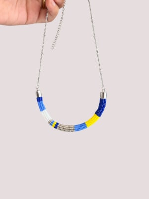 Collar cordon azul/amarillo