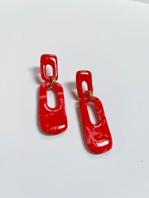 Aros diana rojo