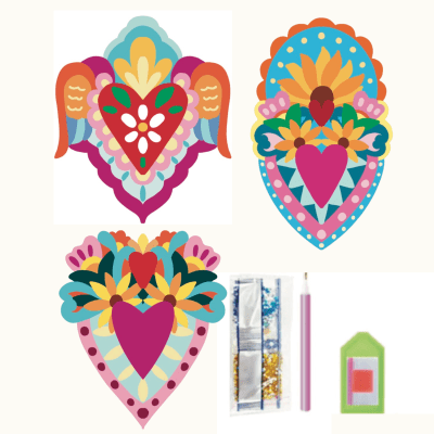 Kit de corazones Pintura con diamantes BRILLANTES