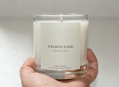 Vela glassy sacred sage 220g