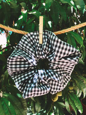 Vichy Blanco y Negro Pequeño