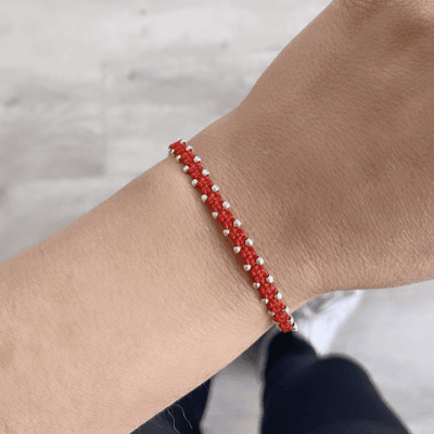 Pulsera Eternidad Roja1