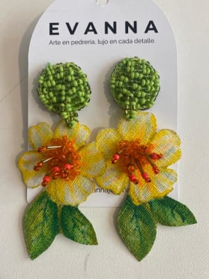 Aros Pintado Amarillo