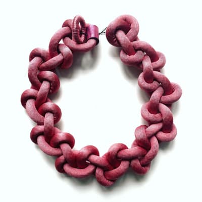 Collar FA! LOOP MAXI Cobre coral1