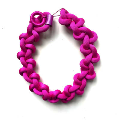 Collar FA! LOOP MAXI Frambuefucsia1