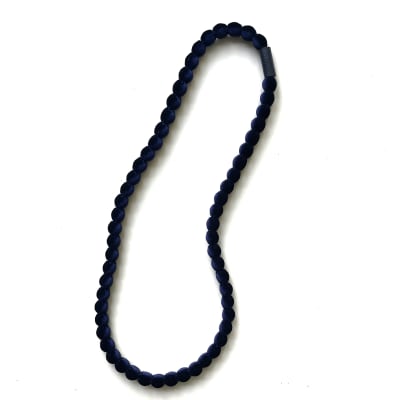 Collar FA! IRIS L Azul marino terciopelo1