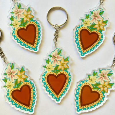 Llavero Flores lilis1