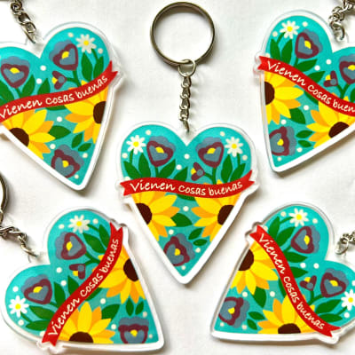 Llavero vienen cosas buenas