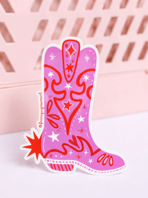 Sticker Botita Pink