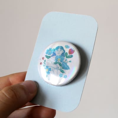 Chapita floreciendo rosado 3,7 cm1