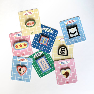 Mini cuadritos cerámica hecho mano