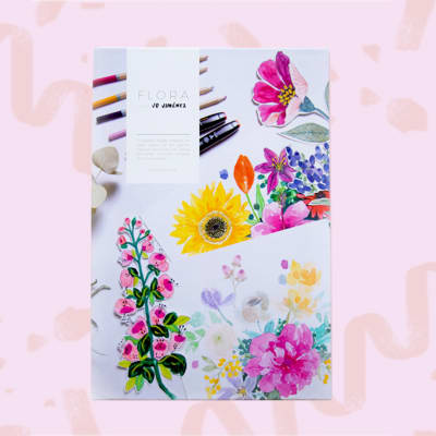 Libro FLORA  para colorear