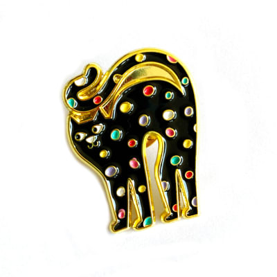 PIN GATITO CON PUNTOS