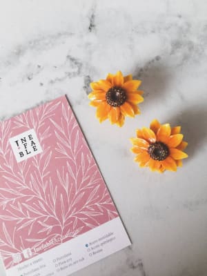 Aros Girasol grande gancho acero