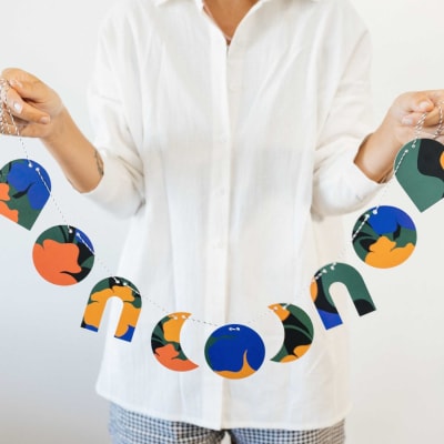 Guirnalda 9 piezas x Agustina Basile - Flores para Warhol3