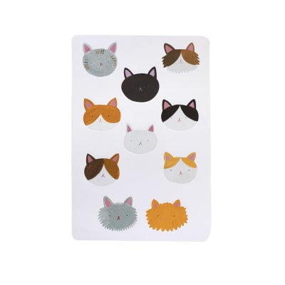 Hoja de Stickers Gatos