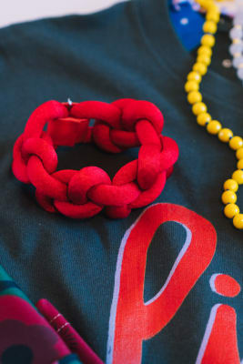 Pulsera FA LOOP Rojo2