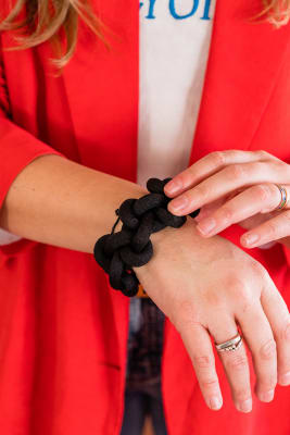 Pulsera FA! LOOP Negro