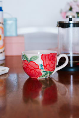 Tazas flores Ceramica