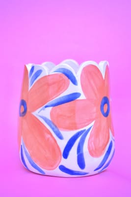 Maceta tulipán (flores rosa)1