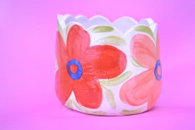 Maceta Tulipán (flores de colores)