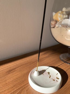 Porta Incienso Mármol Rosa