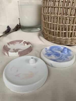 Porta Incienso Mármol Azul