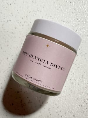 Vela Mantra Abundancia Divina 100g1