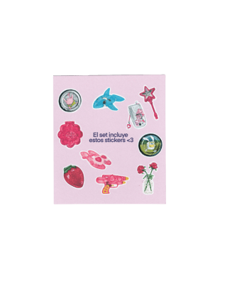 SET STICKERS TEMÁTICA RECUERDOS DE PLASTICO